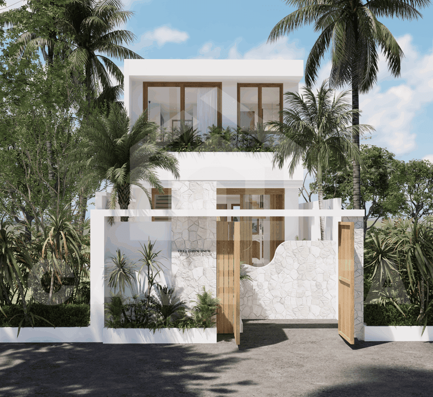 Facade of exclusive 2 bedroom villa in Balangan