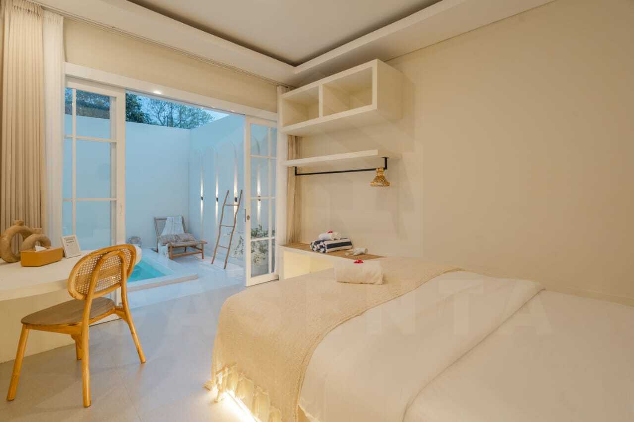 Bedroom inside charming Mediterranean villa in Ungasan
