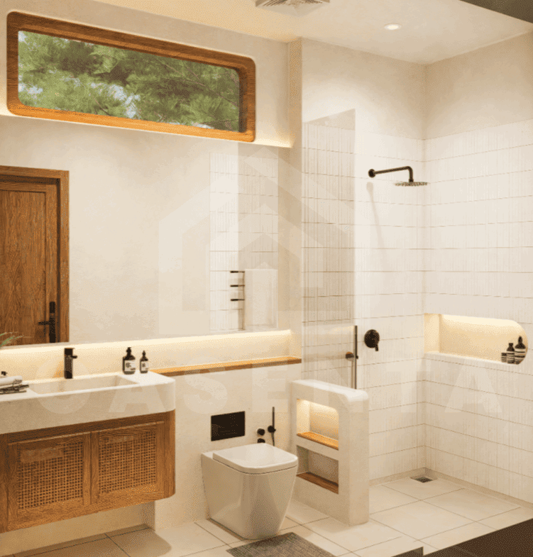 Modern bathroom design in Balangan Bali villa