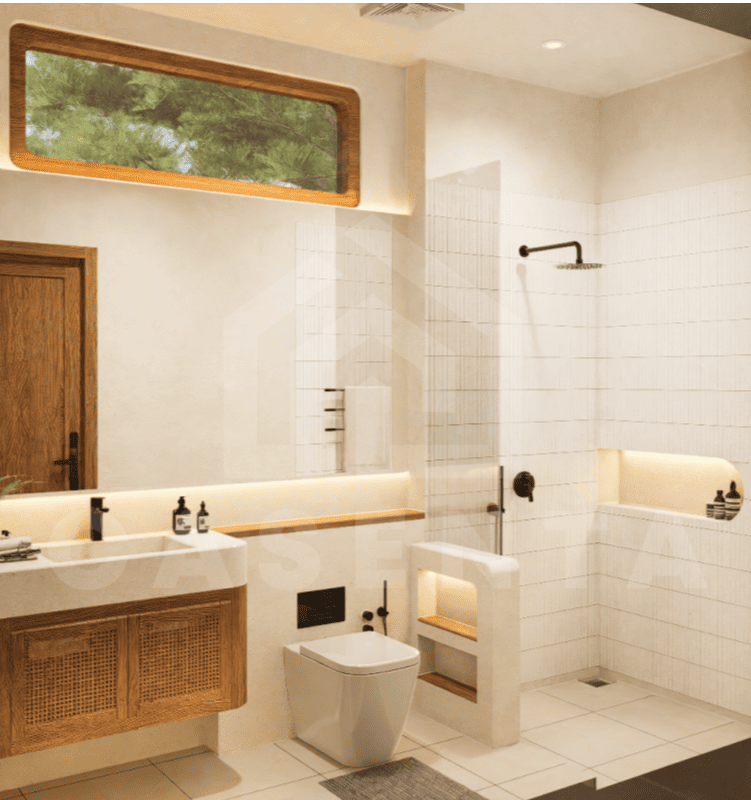 Modern bathroom design in Balangan Bali villa