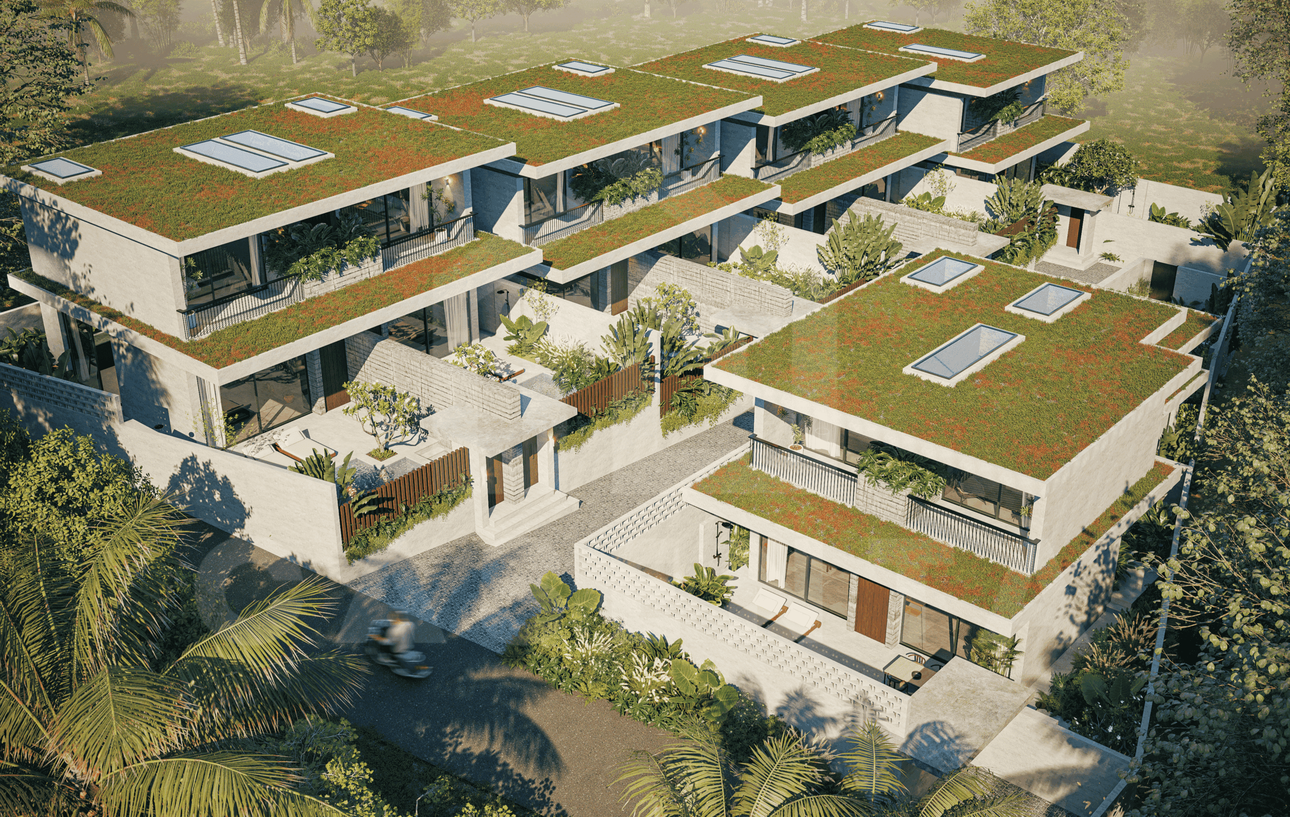 Villa complex in Bingin's strategic locale