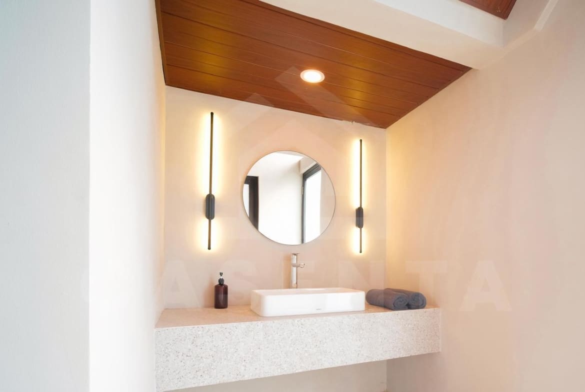 Contemporary bathroom in Bali leasehold villa