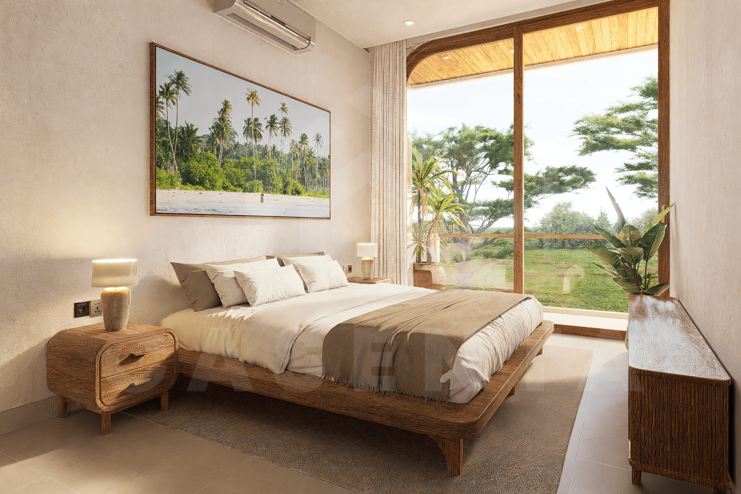 Bedroom layout of Balangan Bali villa