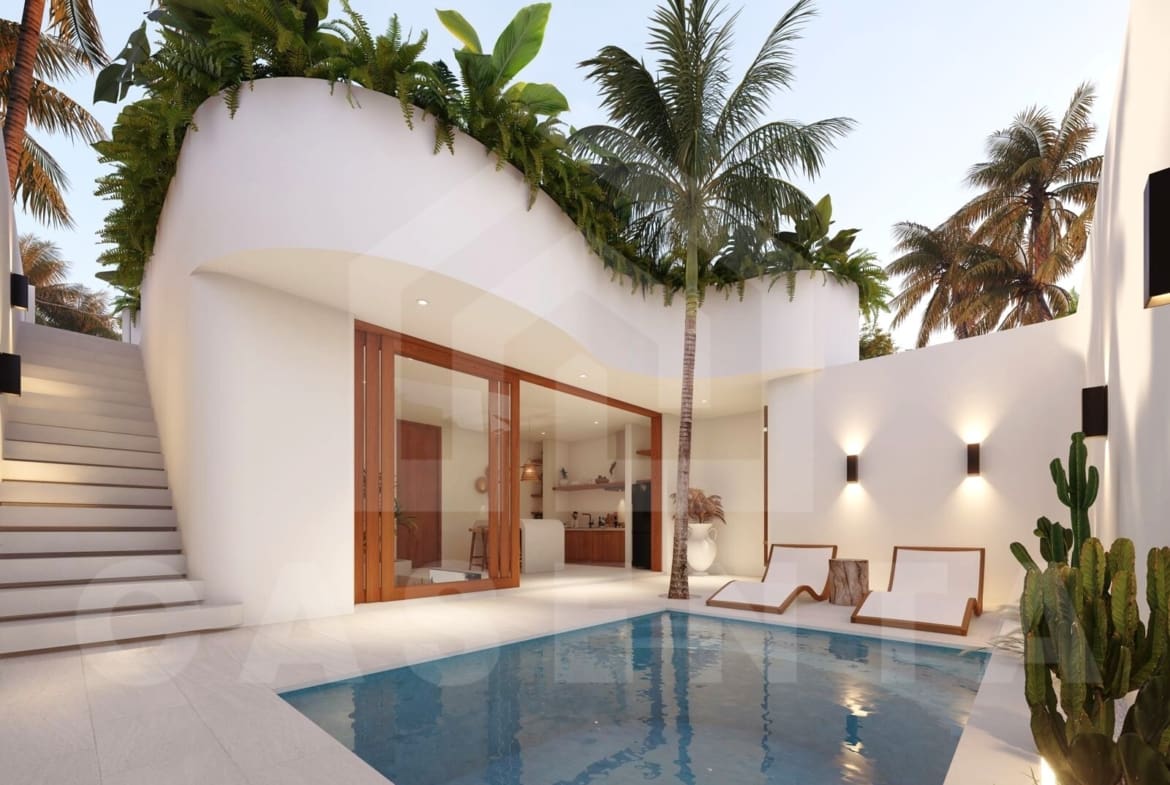 Private Balangan villa plunge pool with rooftop garden