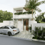 Facade of elegant villa in Uluwatu