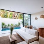 Bright living area of Bali villa for sale in Buduk