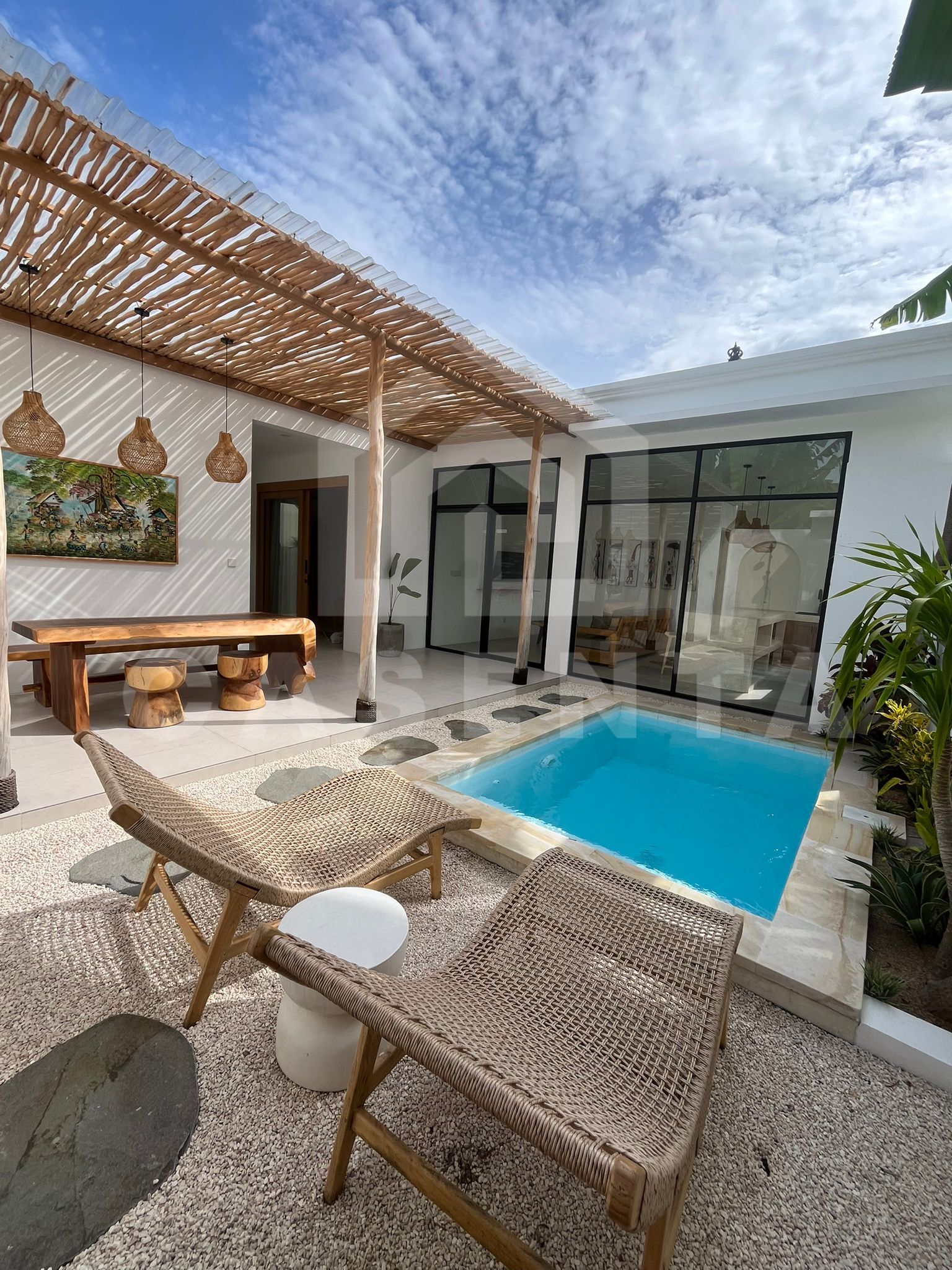 Private pool and garden in modern leasehold villa Tabanan
