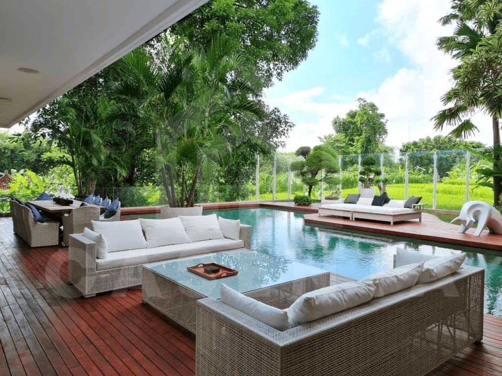 Private pool and garden in a stunning property for sale in Bali