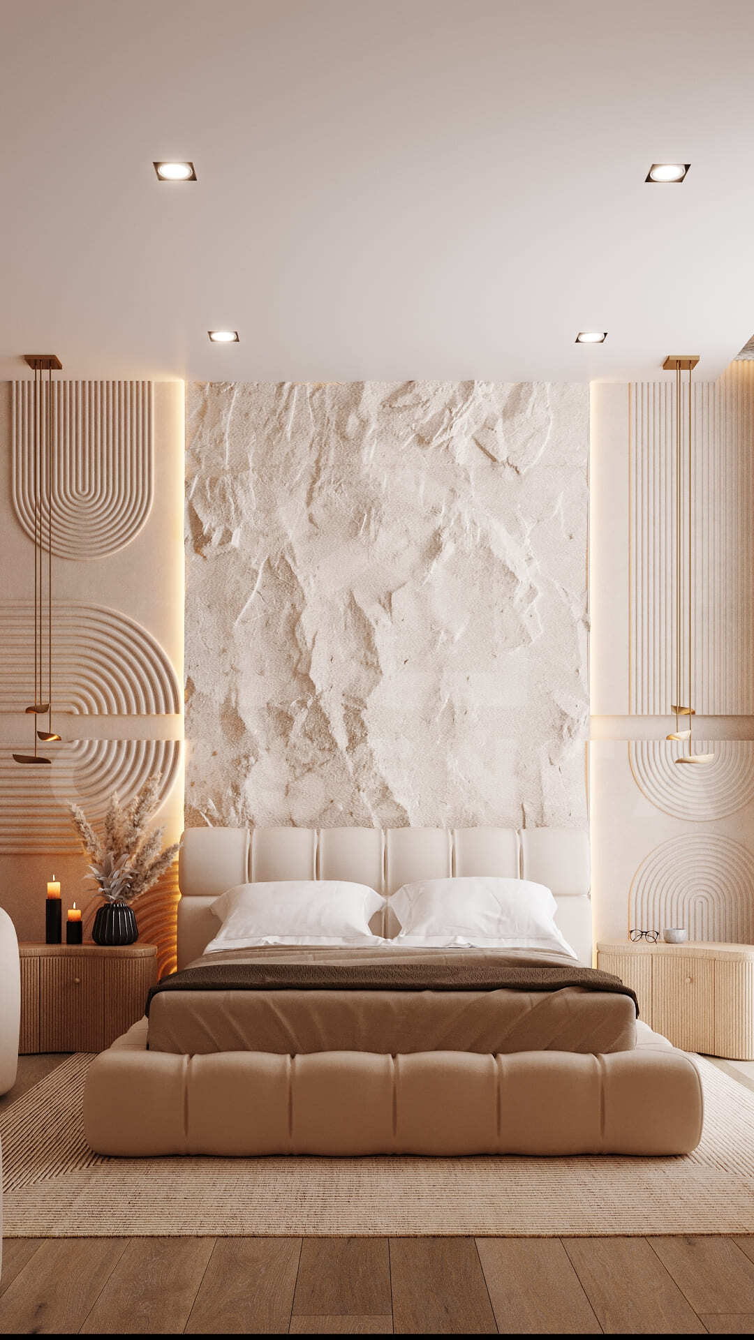 Seseh villa master bedroom serene décor