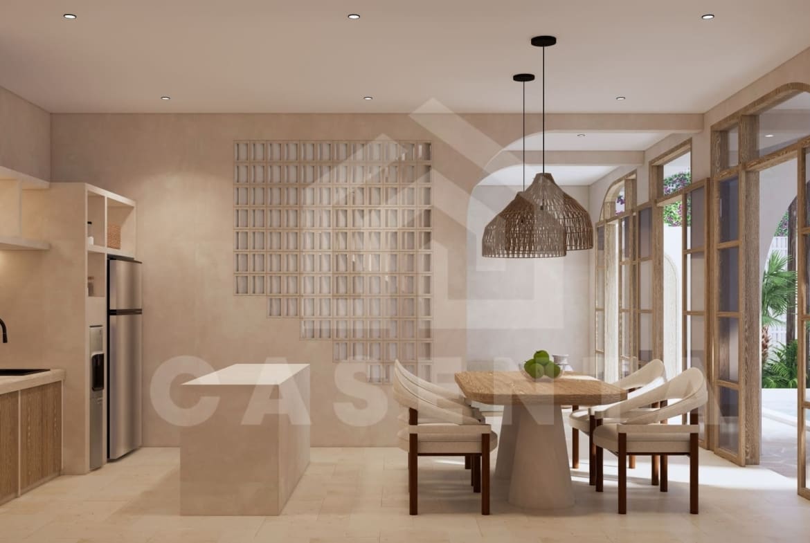 Dining area in Mediterranean villa Pecatu Uluwatu