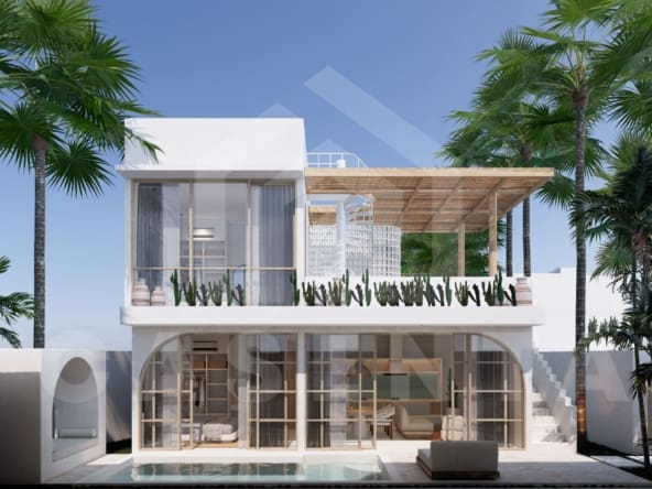 Modern Pecatu villa exterior with private pool