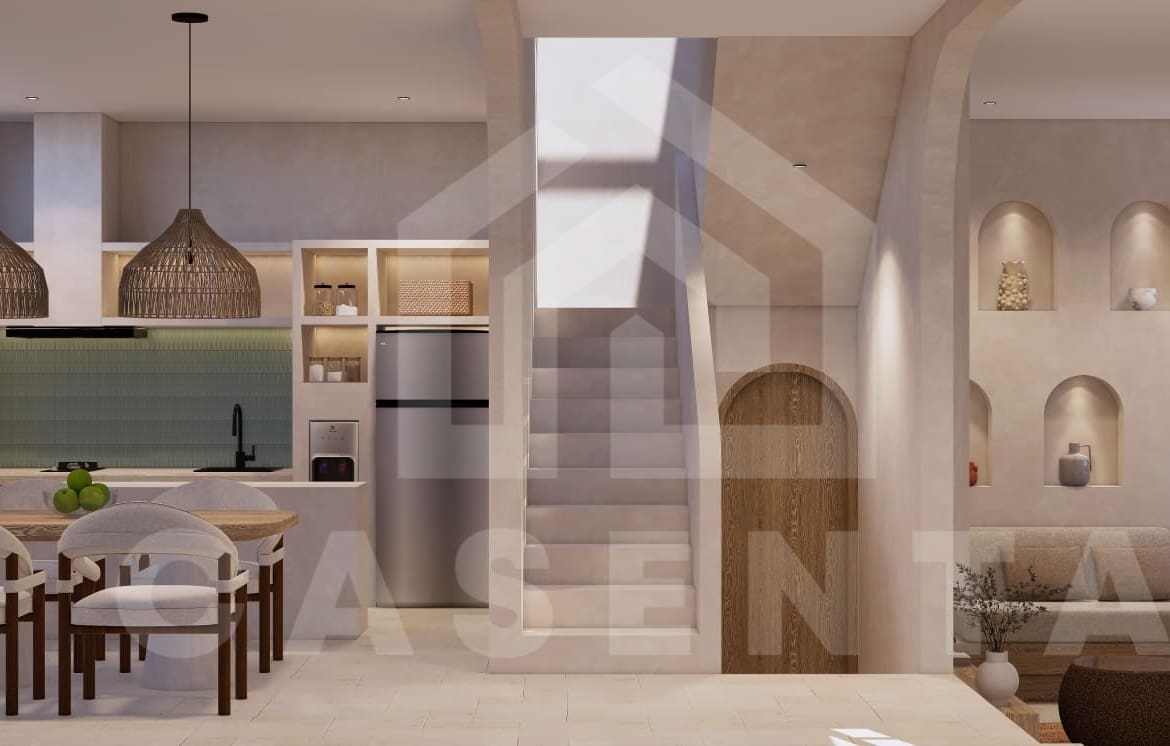 Open-plan living area in Mediterranean villa Uluwatu