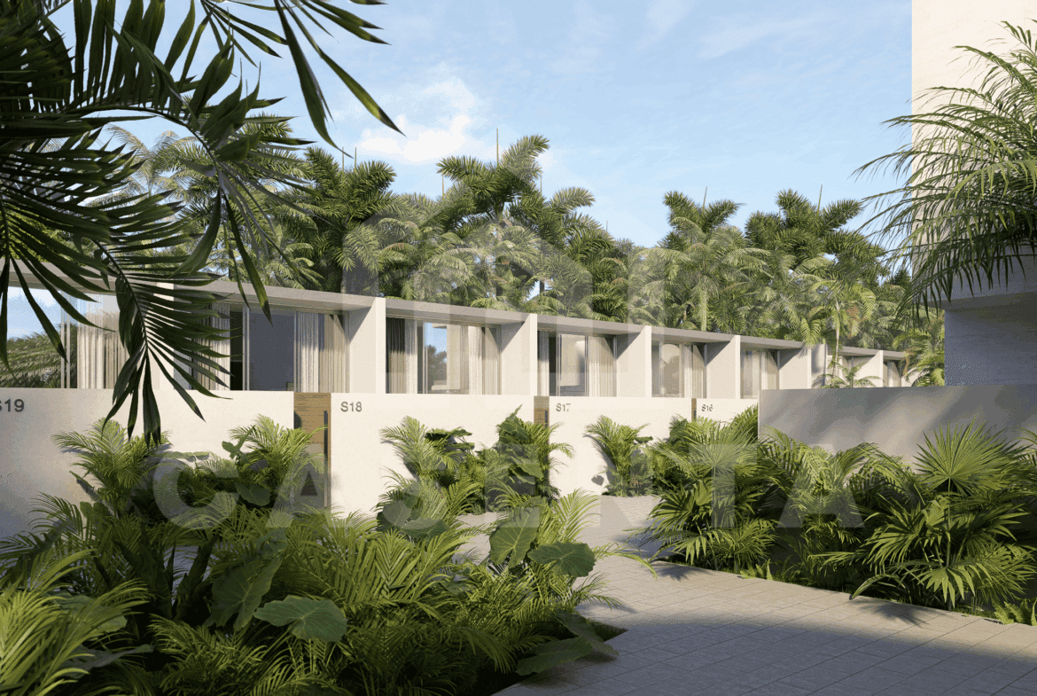 Modern villa complex exterior in Melasti Bukit