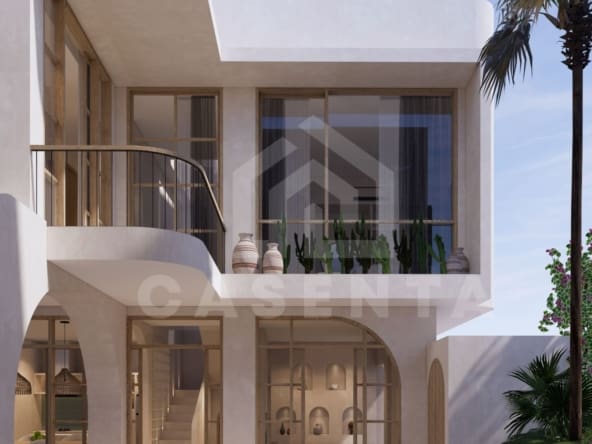 Outdoor pool area at Mediterranean villa in Pecatu