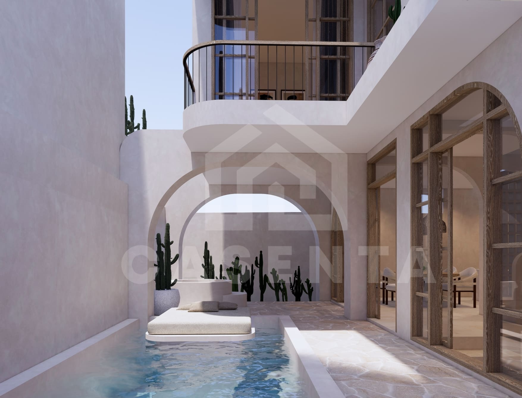 Private pool at Mediterranean villa in Uluwatu Pecatu