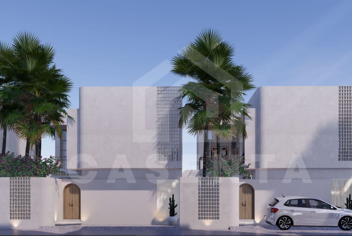 Mediterranean villa facade in Uluwatu Pecatu