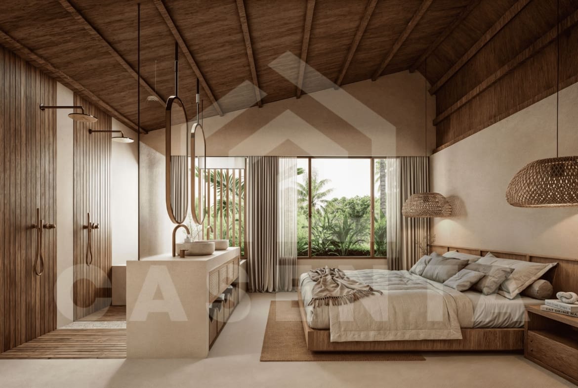 Ensuite bedroom with natural light in Bukit Peninsula Villa Bali