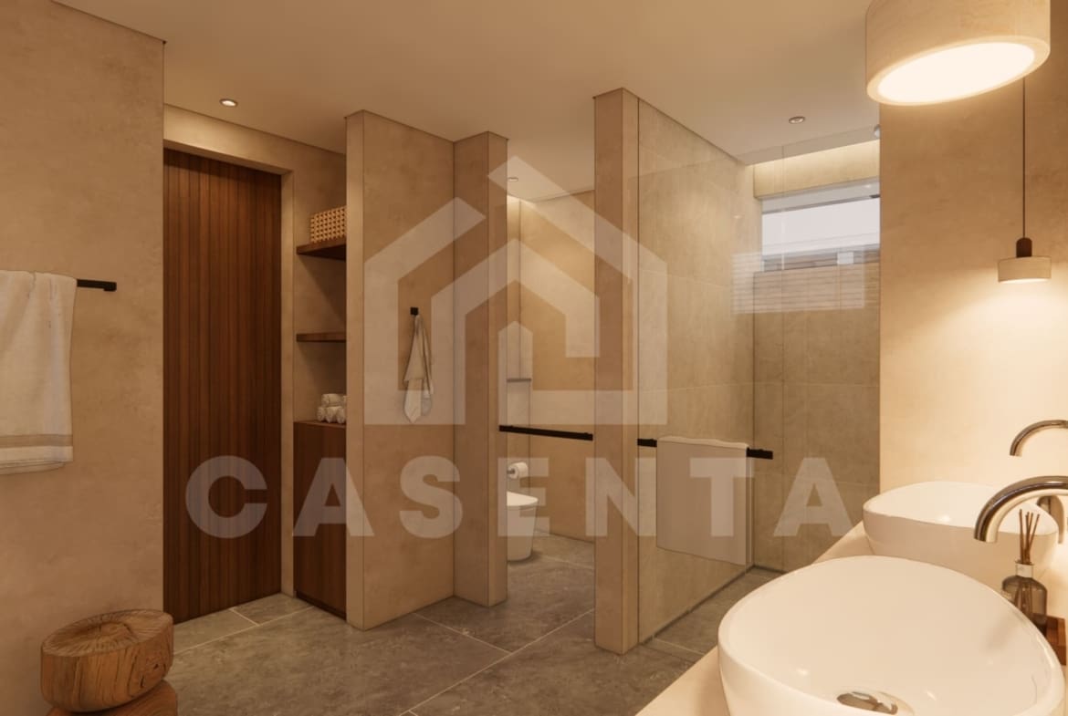 Contemporary bathroom design in Jimbaran resort villa