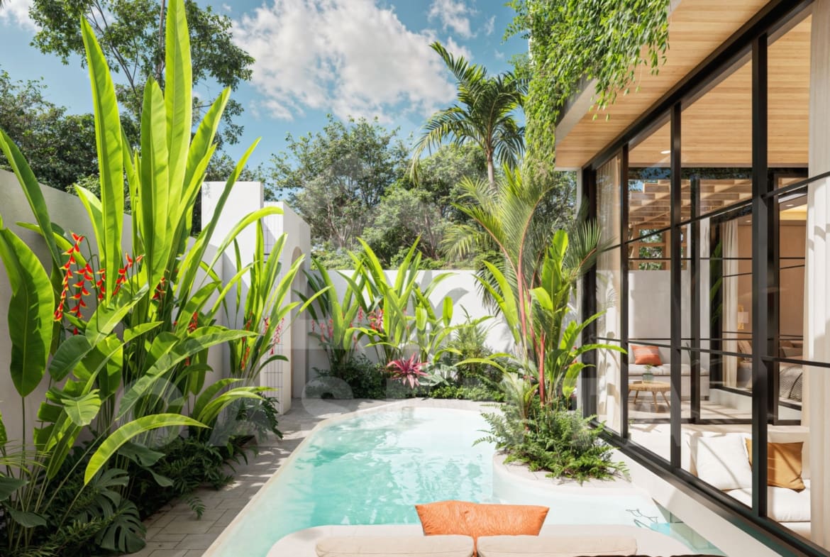 Private pool with aquarium window Pecatu Villa