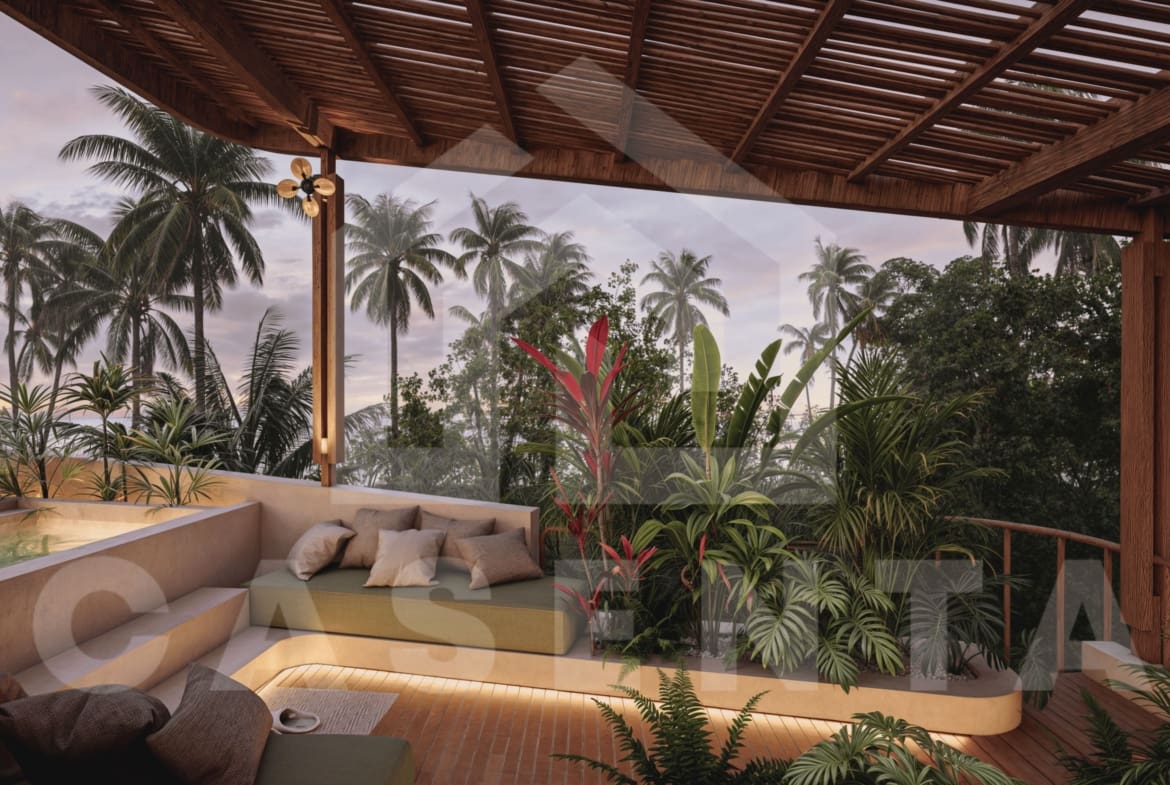 Ocean-view rooftop lounge in Bukit Peninsula Villa Bali