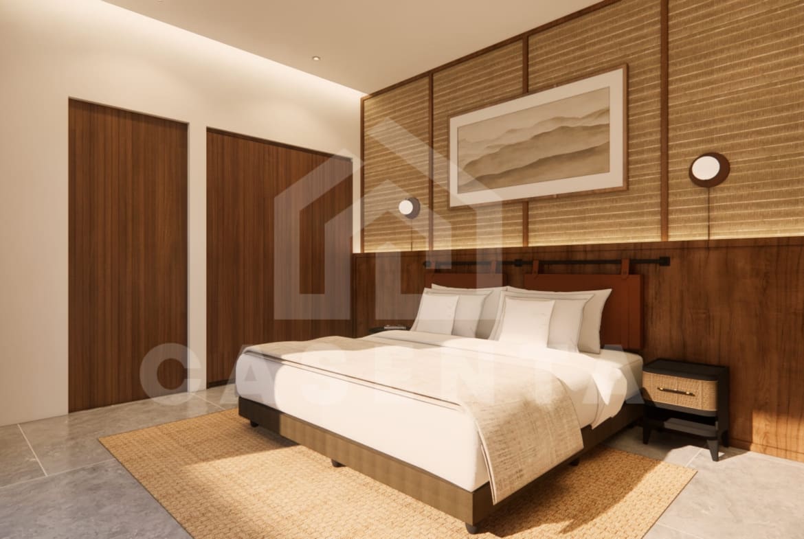 Modern bedroom interior in Jimbaran resort villa