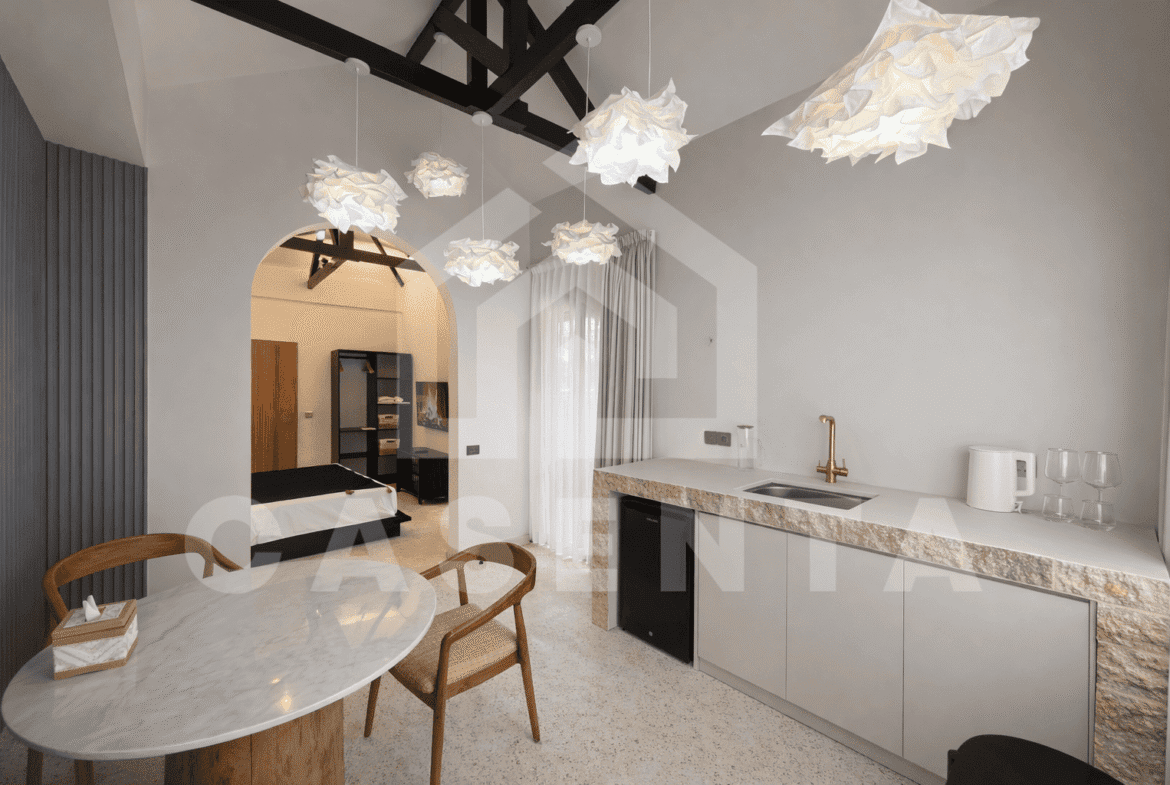 Semi equipped kitchen inside Sanur villa unit