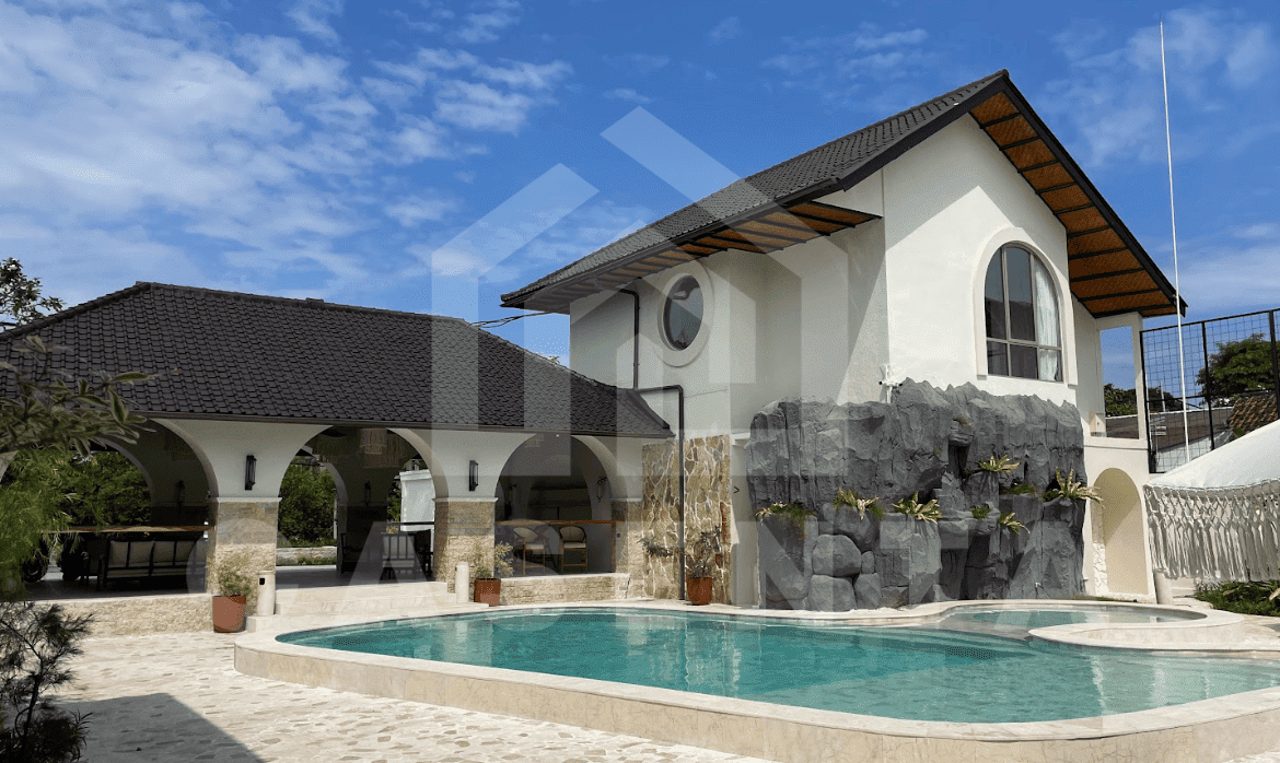 Modern two-bedroom sanur villa exterior inside complex