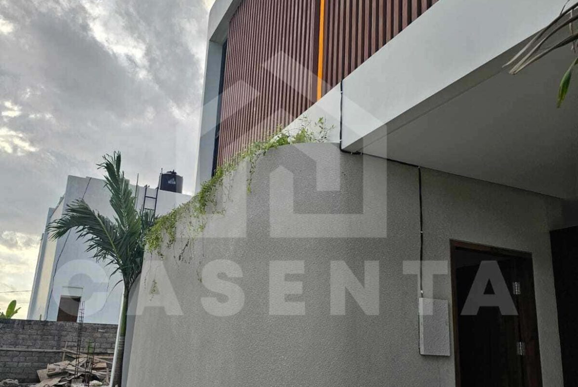Modern exterior facade of leasehold cemagi villa