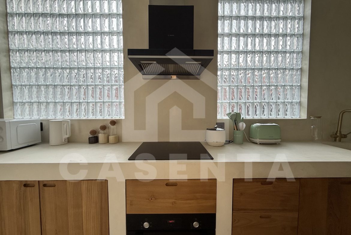Fully equipped modern kitchen in sanur villa