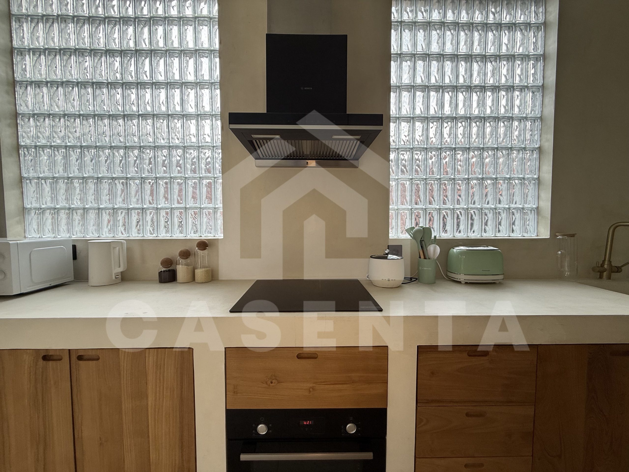 Fully equipped modern kitchen in sanur villa