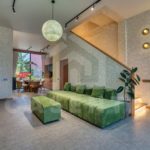 Modern enclosed living area in Pandawa villa