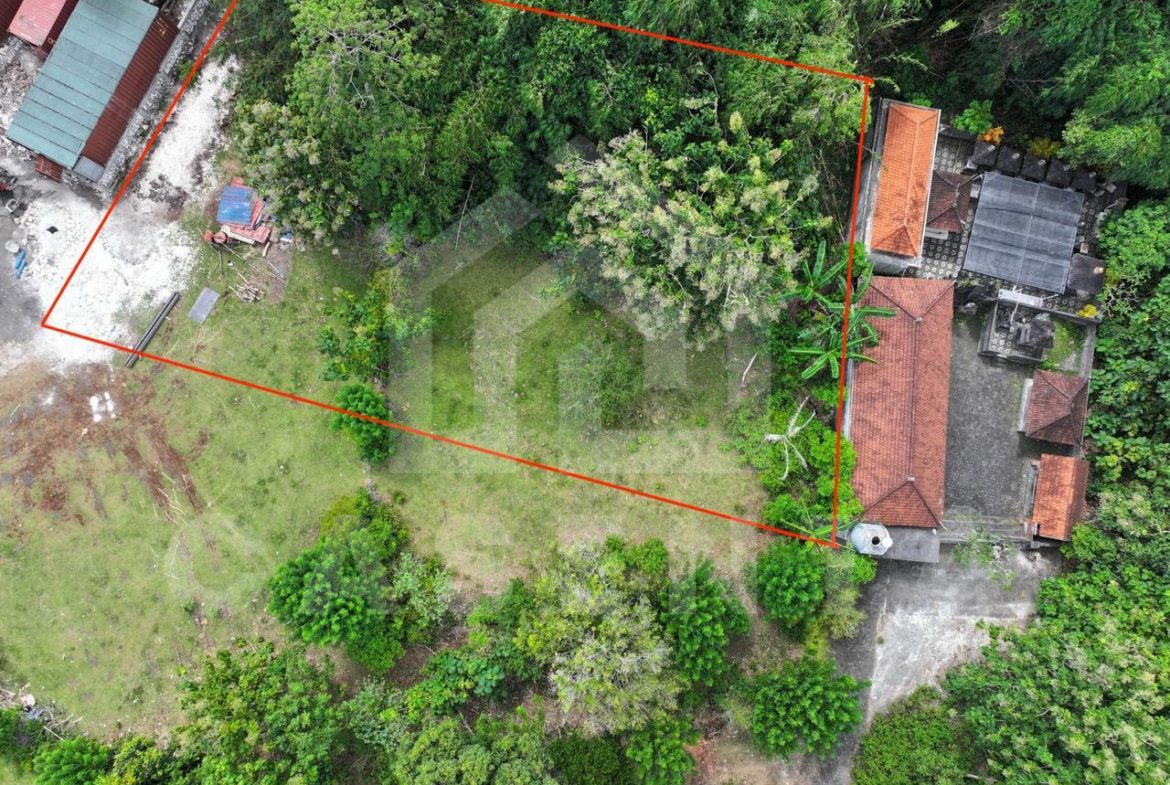 Aerial view of Ungasan land with boundary outline