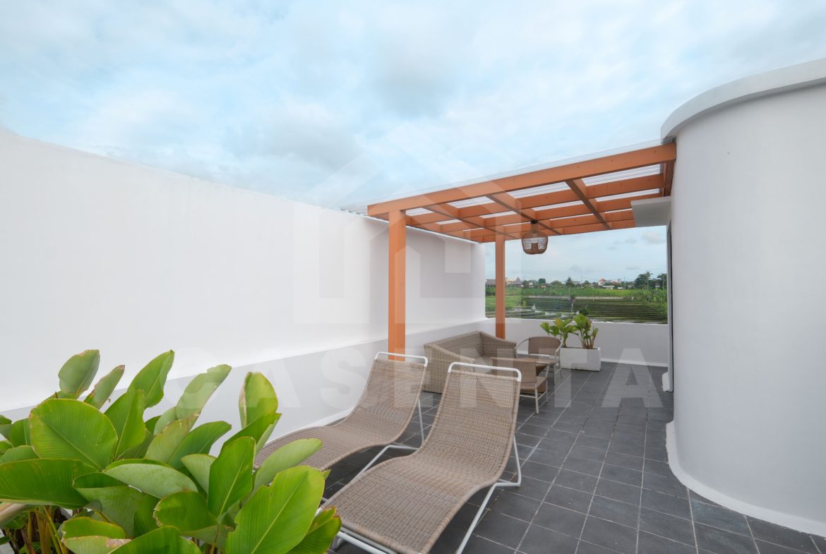 rooftop terrace Pererenan villa outdoor space